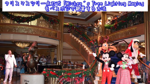 【DCL&WDW】クリスマスツリー点灯式「Mickey's Tree Lighting Magic」をベスポジで鑑賞する方法