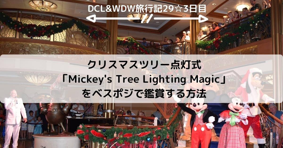 【DCL&WDW】クリスマスツリー点灯式「Mickey's Tree Lighting Magic」をベスポジで鑑賞する方法