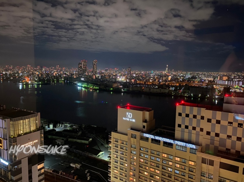 ホテル京阪ユニバーサルタワー　宿泊レポ　お部屋からの景色
