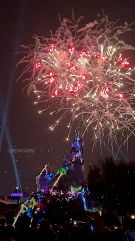 『Mickey's Mix Magic with Fireworks』ミッキーのミックスマジックwith花火　キャッスルショー　ディズニーランドリゾート