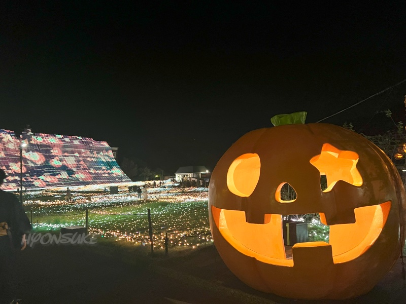 ハウステンボス(House ten Bosch)ハロウィン装飾　フォトスポット　ライトアップ　イルミネーション