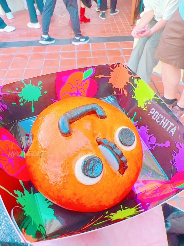 usj ハロウィンフード　チェンソーマン　ぽチタまん