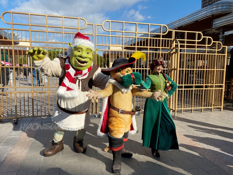 USJ　クリスマスグリーティング　キャラグリ