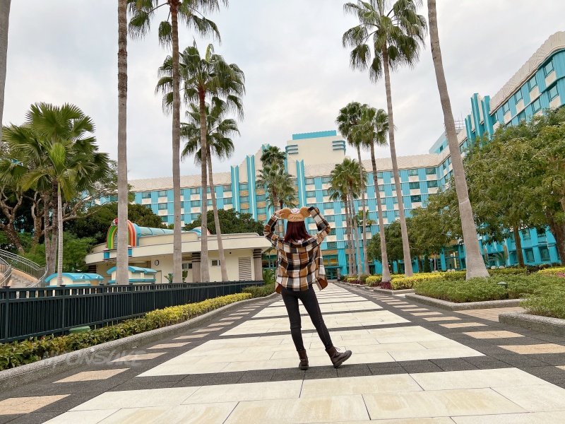 ディズニーハリウッドホテル(Disney’s Hollywood Hotel) 庭園 外観