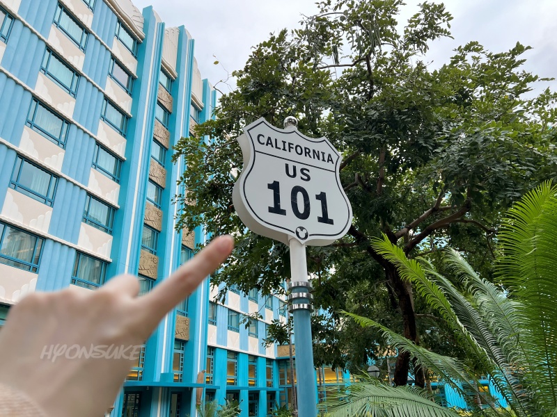 ディズニーハリウッドホテル(Disney’s Hollywood Hotel) 庭園 外観