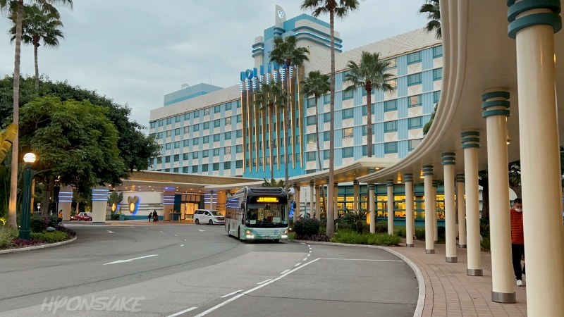 ディズニーハリウッドホテル(Disney’s Hollywood Hotel) 庭園 外観