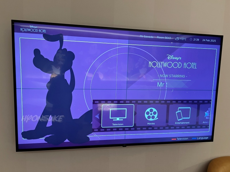 香港ディズニーランド ハリウッドホテル(Hollywoodhotel) 部屋の内装、設備 アメニティ hogkongdisneylandhotel