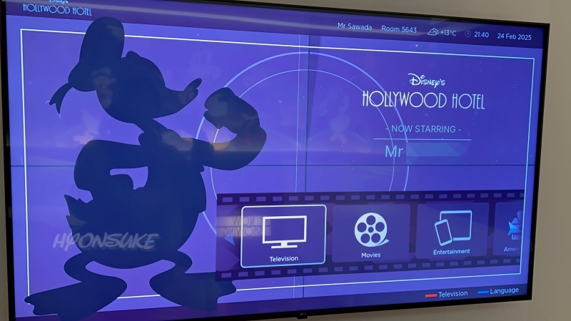 香港ディズニーランド ハリウッドホテル(Hollywoodhotel) 部屋の内装、設備 アメニティ hogkongdisneylandhotel