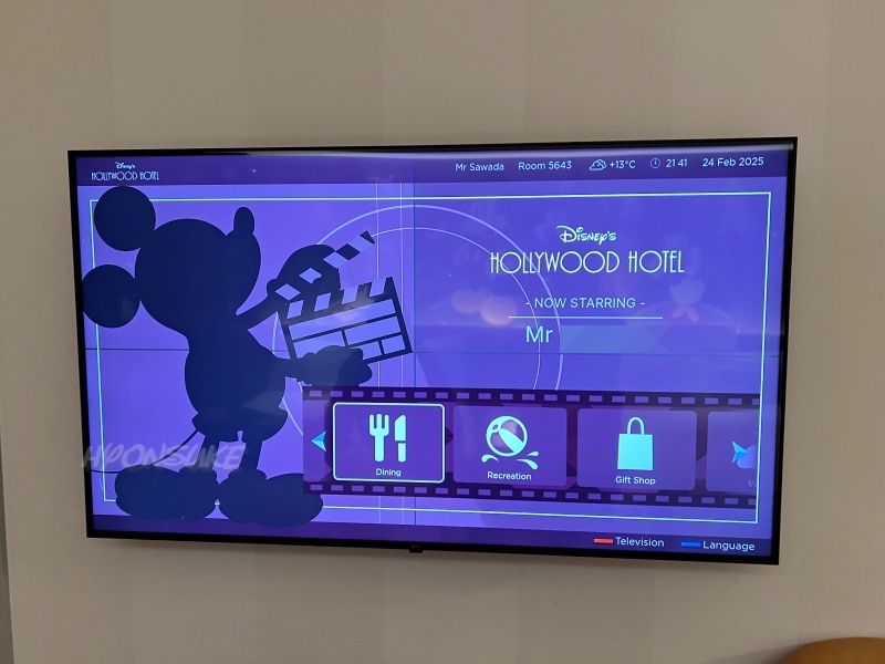 香港ディズニーランド ハリウッドホテル(Hollywoodhotel) 部屋の内装、設備 アメニティ hogkongdisneylandhotel
