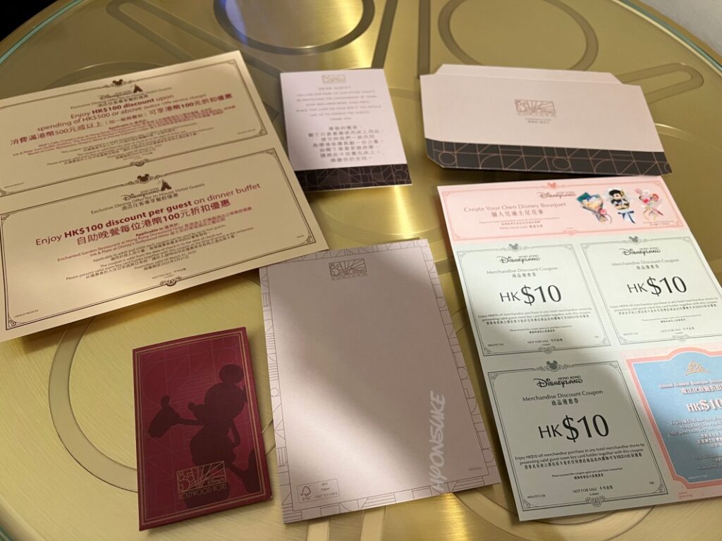 香港ディズニーランド ハリウッドホテル(Hollywoodhotel) 部屋の内装、設備 アメニティ hogkongdisneylandhotel