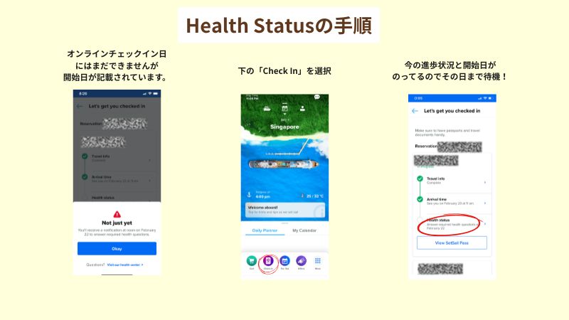 Health Statusの入力