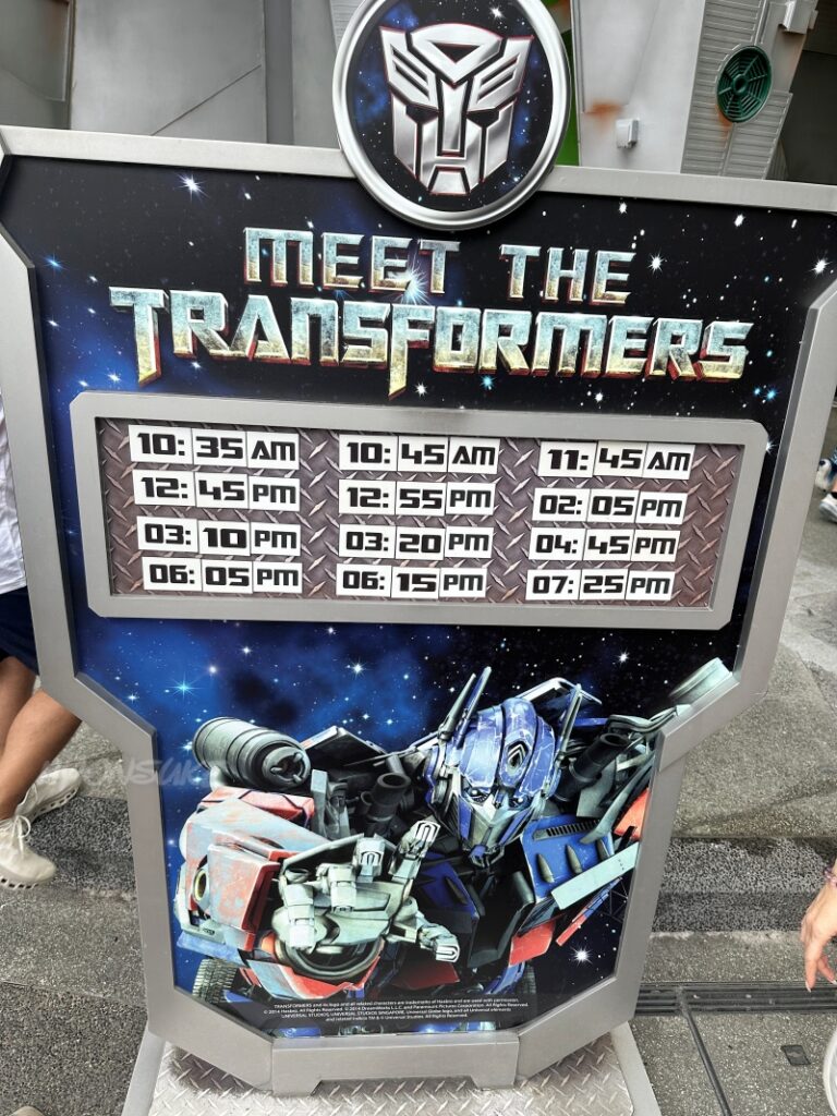 ユニバーサルスタジオシンガポール　「SCI‑FIシティ」トランスフォーマー