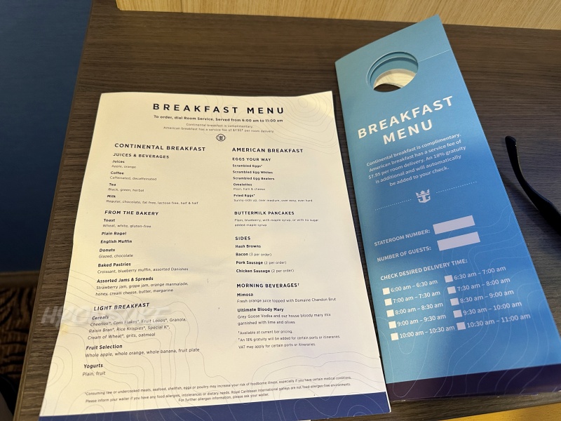 ロイヤルカリビアンクルーズ(Royalcaribbean) 部屋設備 アメニティ